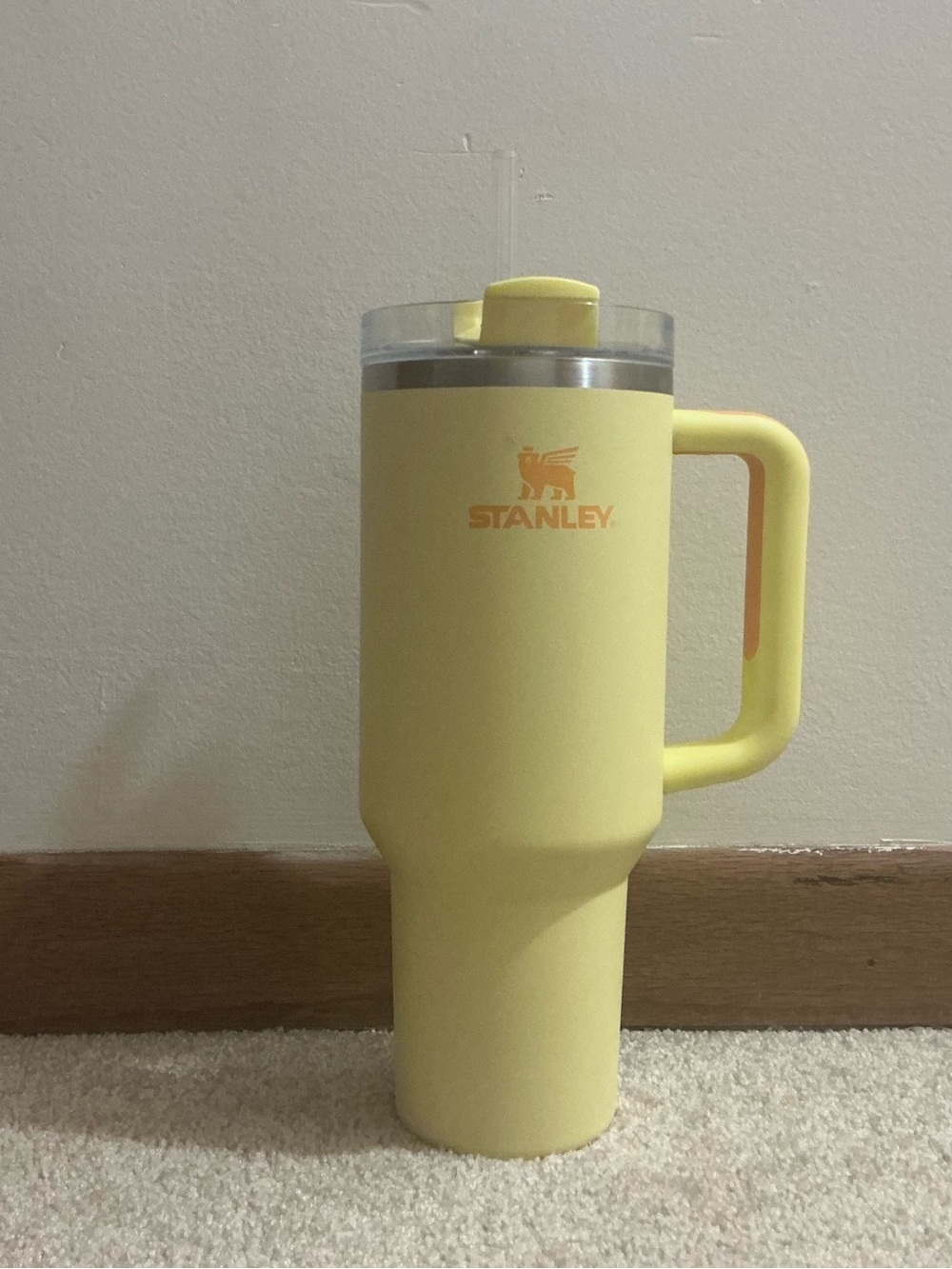 Stanley Lemon Yellow Insulated Travel Mug with Handle